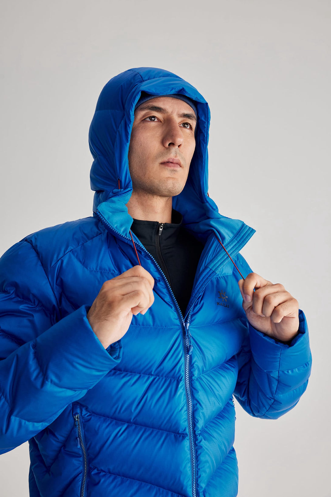 Kailas Water-Resistant Lightweight 700FP Down Hooded Jacket for Outdoor Sports Men