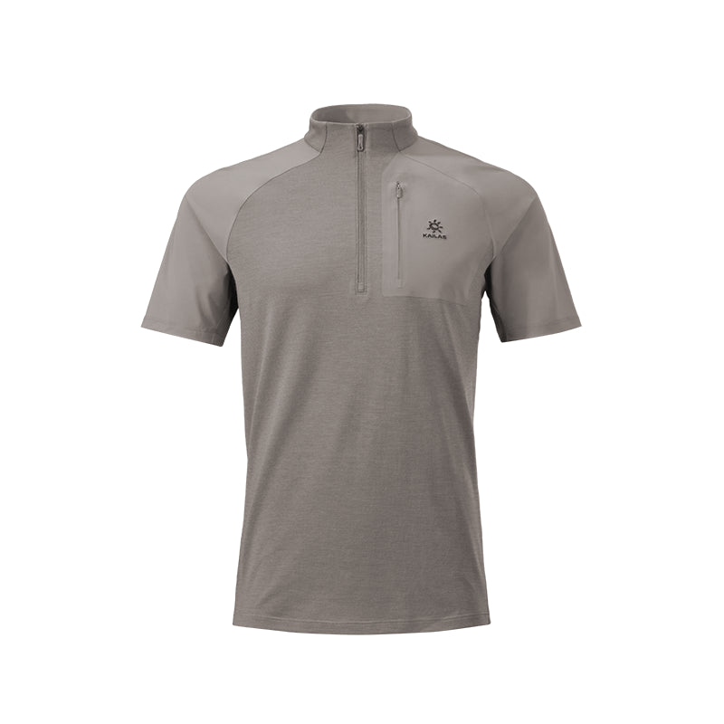 Kailas XM2 Merino Wool Half-Zip Short Sleeve T-Shirt Men's