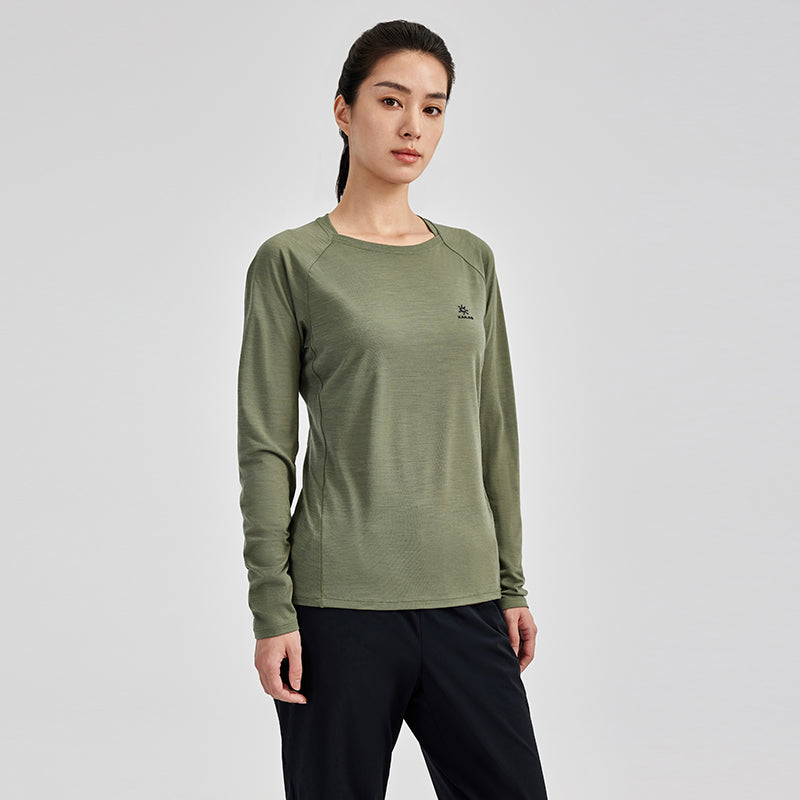 Kailas H1 Crew Neck Wool Mid Sleeve Functional T-Shirt Women's