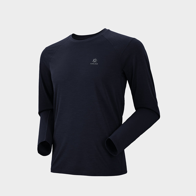 Kailas H1 Crew Neck Wool Long Sleeve Functional T-Shirt Men's