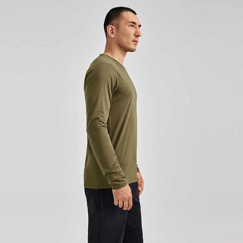 Kailas H1 Crew Neck Wool Long Sleeve Functional T-Shirt Men's