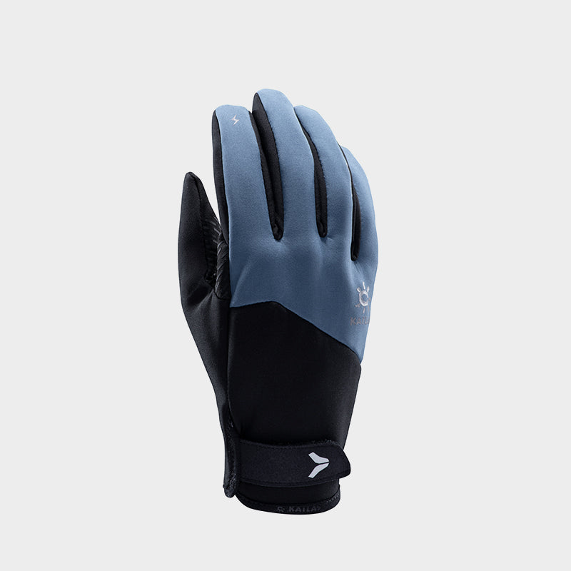 Kailas Windproof fleece Reflective logo Trail Running Gloves Men's
