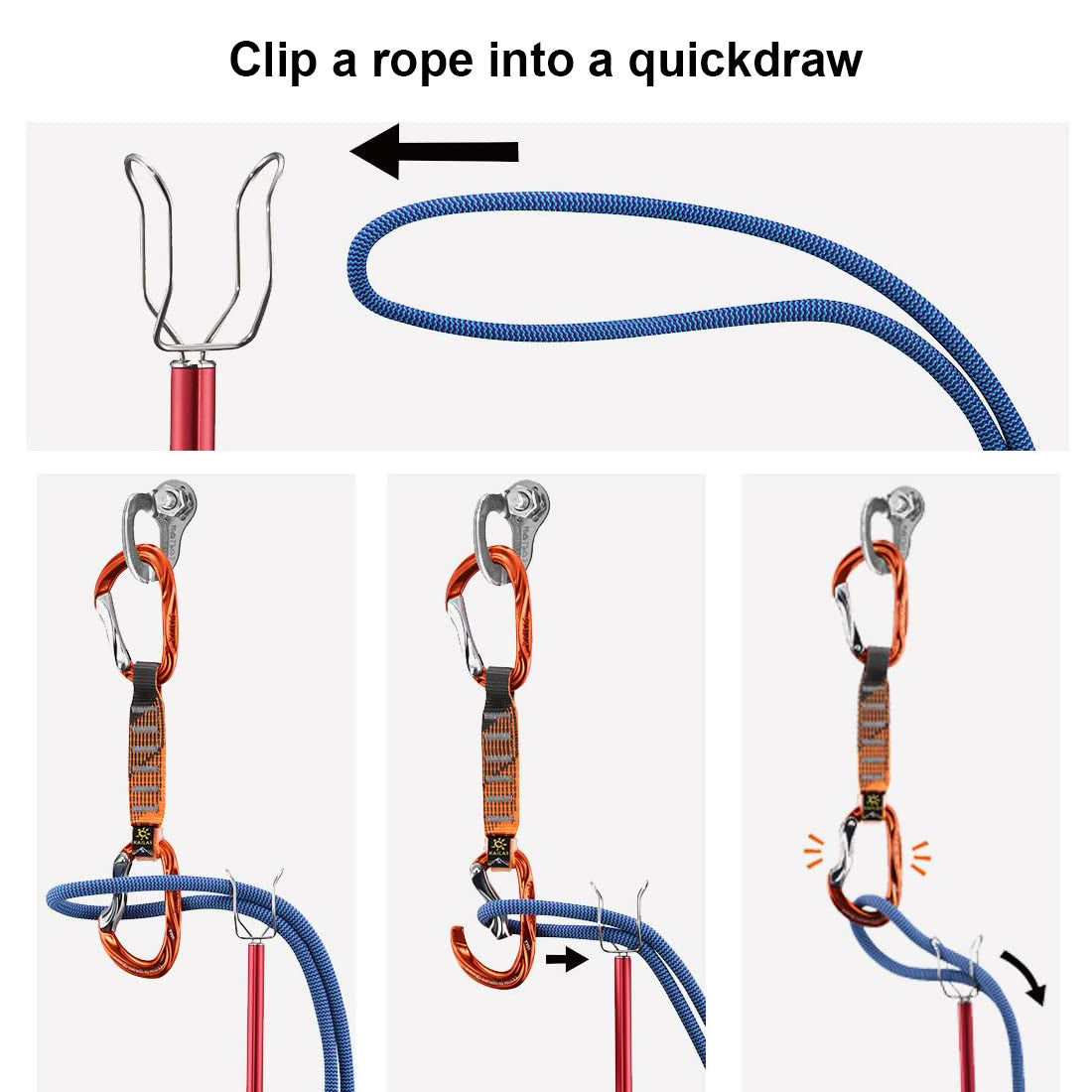 Clip-up Clip Rock Climbing mountaineering Multi-use Extendable superclip