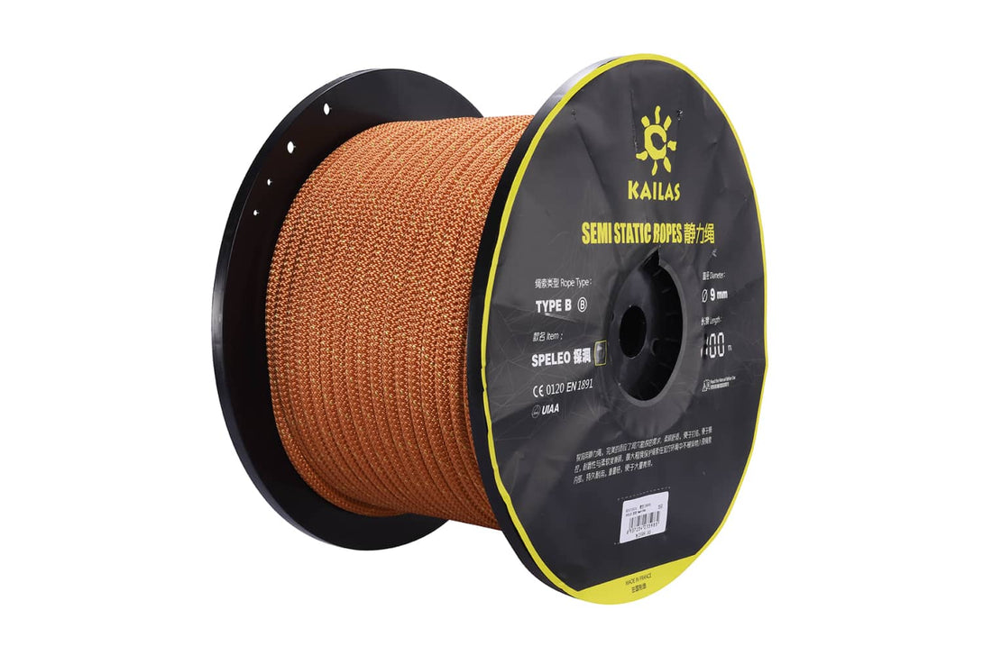 Kailas SPELEO Static 9mm Rope 100m/200m for cave exploring