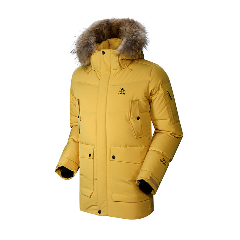 Kailas 700-fill Ice Field Fur Collar Goose Down Hoodie Jacket Unisex